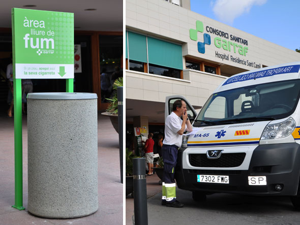 ceniceros piedra exterior para hospital
