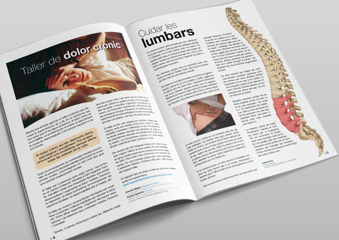 Diseño y maquetación de revistas para hospitales clinicas barcelona
