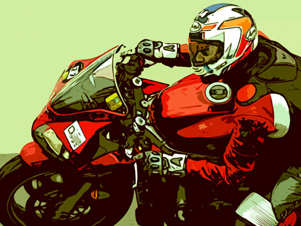 diseño de ilustraciones motos circuito alcarras montmelo