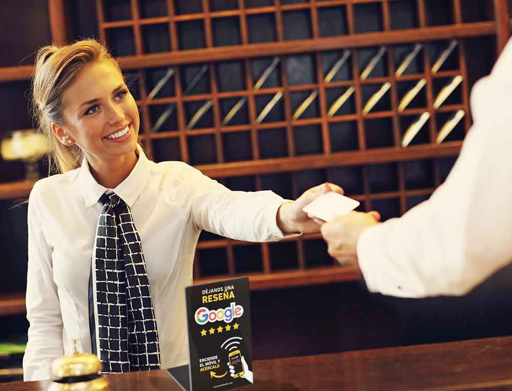 soporte tap para poner reseñas de google para hoteles en Barcelona